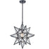 Boho Moravian Star Pendant Light 20 Inch Large Black Hanging Light